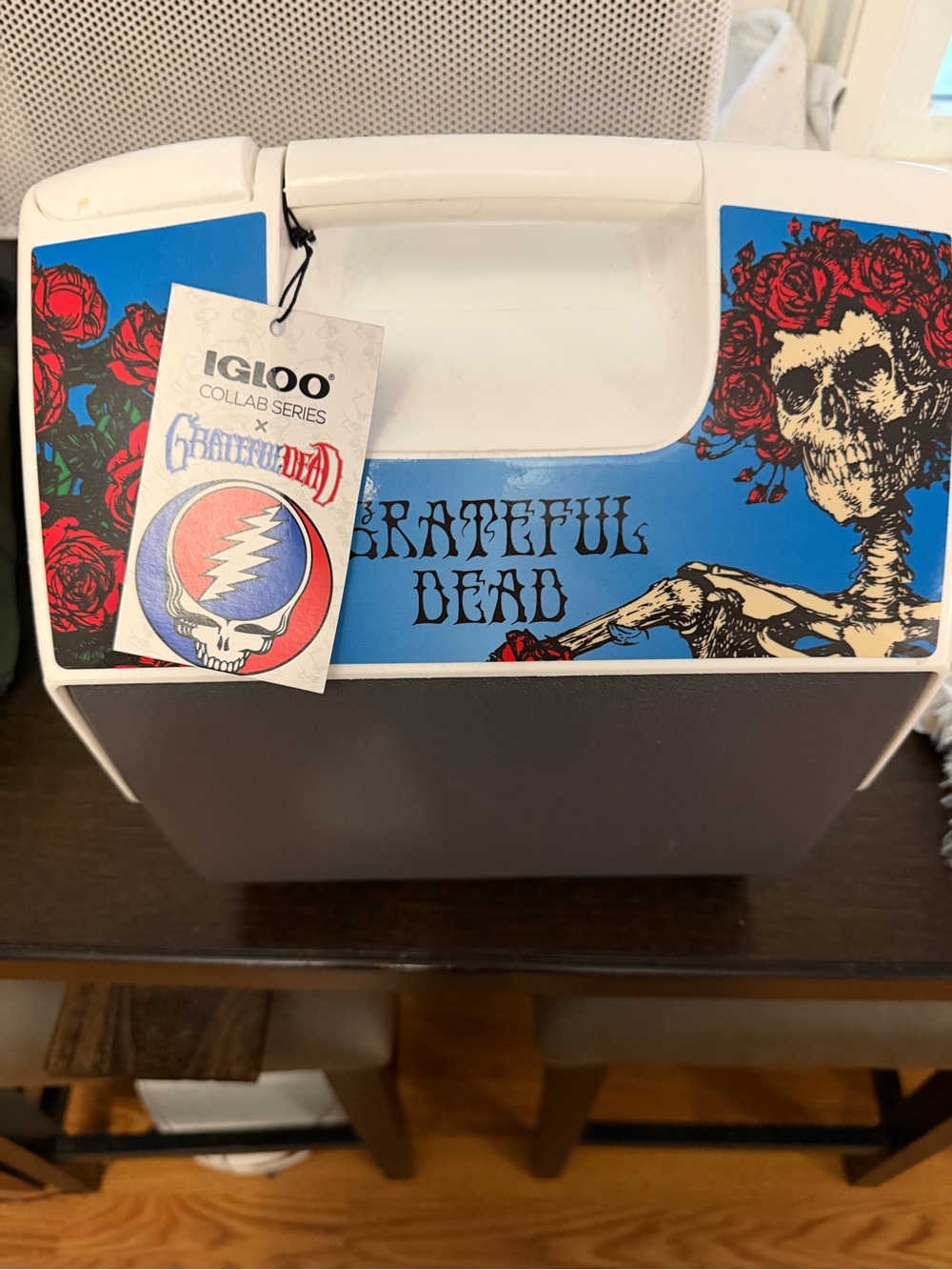 Igloo x Grateful Dead Playmate Cooler 7 Qt Roses Skeleton Collab Rare